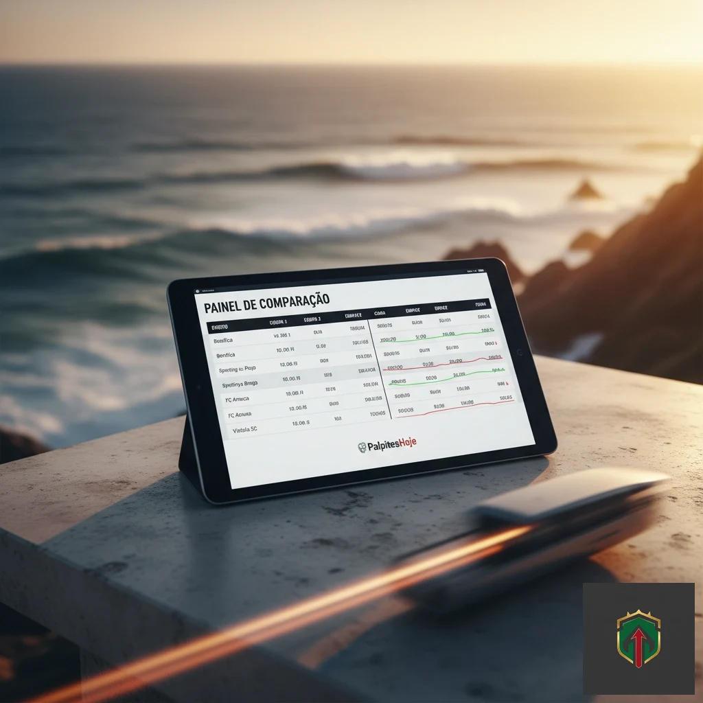 Interface com comparativo de odds entre diferentes operadores em tempo real.