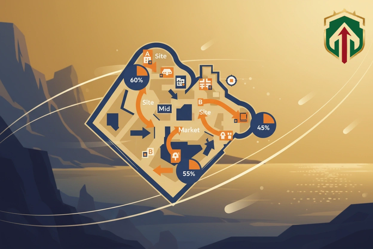 Ícone de mapeamento tático de mapas em Valorant